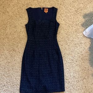 Blue sparkly Tory Burch dress